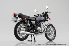 Aoshima 1/12 Diecast Motorcycle, Honda CB400Four Burnish Blue