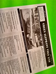 Instruction Sheet Chevy Vega Funny Car 1/16 Green Elephant Same as Revell