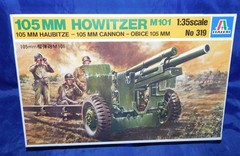 ITALERI 105 MM HOWITZER M101 1:35 Plastic Model Kit Militaria MPN 319 NEW!