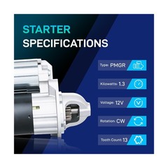 New Starter Compatible with Hyundai 2017-2020 Elantra, 2014-2020 Tucson, Elan…