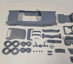 ABS-LIKE RESIN 3D PRINTED 1/25 1970 CADILLAC DEVILLE CONVERTIBLE KIT