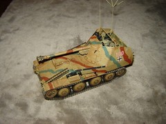 Built German Tank 5-1/2 inches long Well Built & Painted Excellent Cond Nice