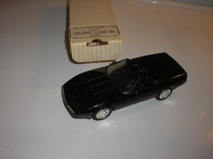 NICE 6063EO AMT Ertl 1989 Chevy C4 Corvette Convertible Promo Black Free SHIP