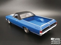 AMT1362 Coke 1968 Chevy El Camino SS With Soap Box Derby 1:25 Plastic Model Kit