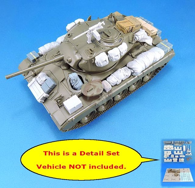 Legend 1/35 M24 Chaffee Light Tank Stowage & Accessories Set #2 w/Driver LF1460