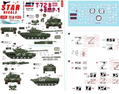 Decals for 1/72 Ukraine # 5. T-72B 1986 BMP-1 in 2022