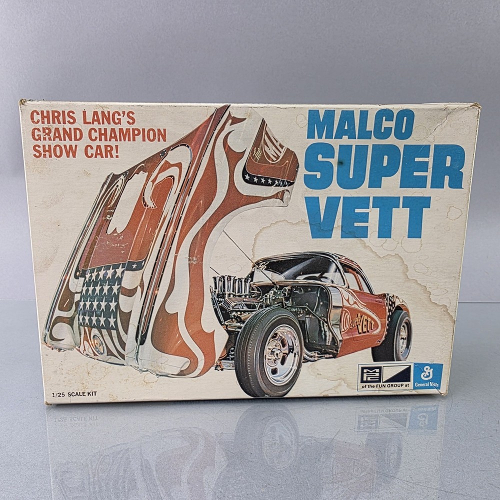 MPC Malco Super Vette 1960 Chevy Corvette Gasser Chris Lang Model Kit Show Car