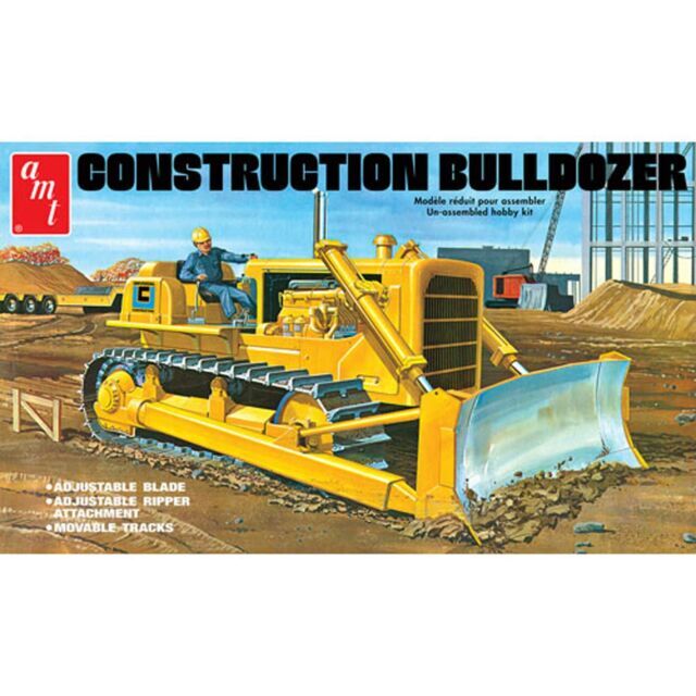 AMT 1:25 Construction Bulldozer Model Kit – AMT1086