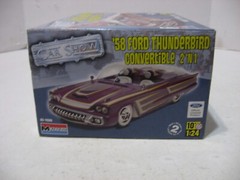 Monogram 1958 Ford Thunderbird Conv 1/24 Scale Partial Built Model Kit #85-4280