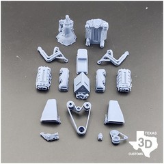 1:25/1:24 3D printed GM “W” (409) model engine