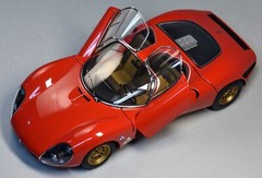 Race Car 1 18 Classic Vintage Racing 24 Custom Concept Carousel Red 12