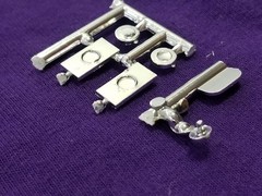 66 Ford Mustang GT GAS / FUEL CAP & LICENSE PLATES from AMT 1:25 Model Kit 1966