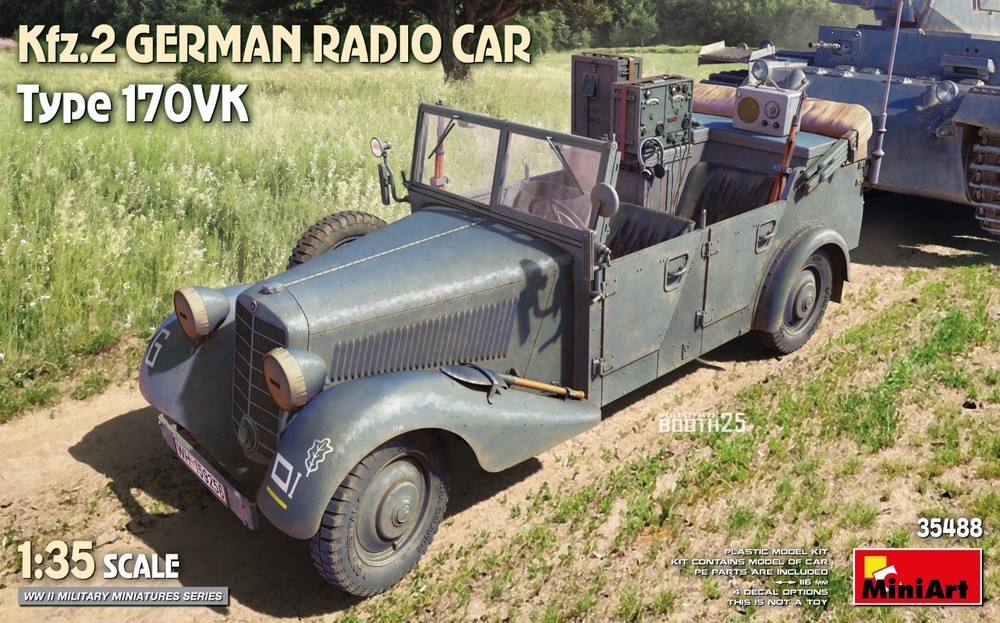 MiniArt 1/35 35488 WWII German Kfz.2 German Radio Car Type 170VK
