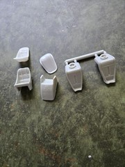 3 Pair BUCKET SEATS 1/25 Model Car Parts STK W132