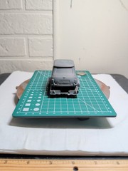 3d Printed 5-in Model 1963 Mini Cooper On Trailer Unpainted