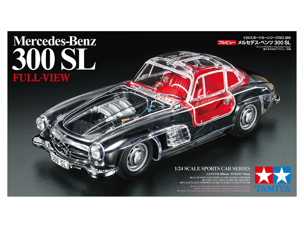 Tamiya 24366 1:24 No.366 Full-View Mercedes-Benz 300 SL Static Car Model