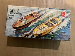 vintage AMT 159 Customizing Boat Kit Box Only