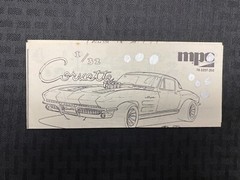 MPC ’63 Corvette Stingray 1/32 Snap Together #3207 Instructions Original Manual