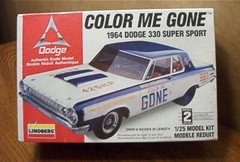LINDBERG Color Me Gone 1964 Dodge 330 Super Sport Model Kit #72156