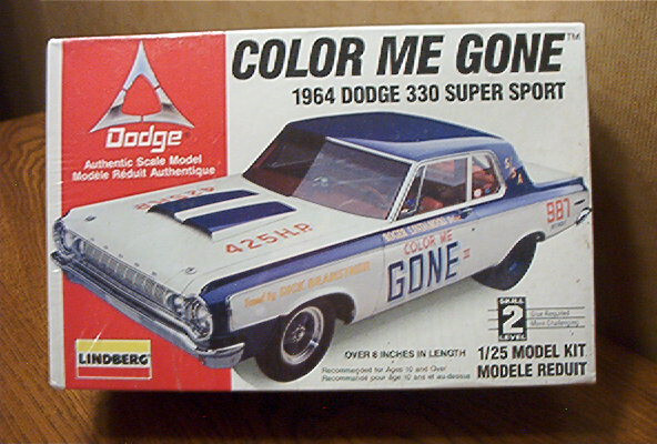 LINDBERG Color Me Gone 1964 Dodge 330 Super Sport Model Kit #72156