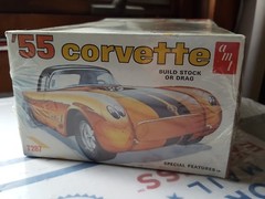 RARE AMT ’55 Corvette Plastic Model Kit Edition Stock or Drag NIB