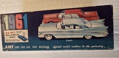 Vintage AMT 1961 Lincoln Continental K-421 Box & Huge 1/25 Model Parts Lot