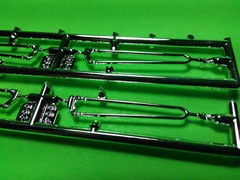 Lot of 2 32 1932 Ford 5 Window Coupe 1/25 Chrome Hair Pin Radius Rod Rat Hot