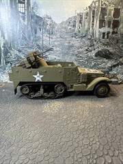 Built 1/35 M16 AA Half-Track Multiple Motor Carriage Anti-Aircraft !!