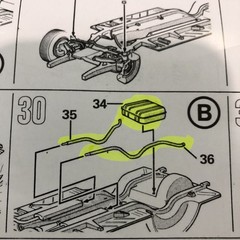 55 56 Chevy Bel Air Sedan Detailed CHASSIS W Instructions 1:25 LBR Model Parts