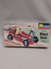 Vintage 1995 Monogram All-Plastic Midget Racer True Scale Model Sealed Parts