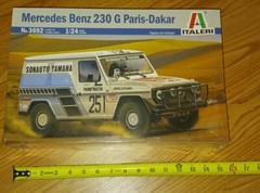 MERCEDES-BENZ 230 G PARIS-DAKAR MODEL KIT ORIGINAL FACTORY SEALED 1:24 ITALERI