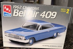 AMT ERTL ‘62 CHEVY BEL AIR 409 1/25 MODEL KIT. Parts Sealed FAST SHIPPING 🤩