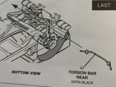 99 corvette TORSION BAR #47 Revell 120 1608 Model Car Parts COMBINE PARTS SAVE $