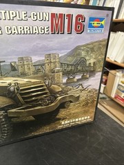 Trumpeter 1/16 M-16 Multiple Gun Carriage Halftrack Model Kit with Extra