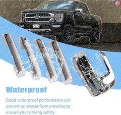 AUCERAMIC Chrome Mirror Caps +Door Handle Covers for Ford F150 2021 2022 2023