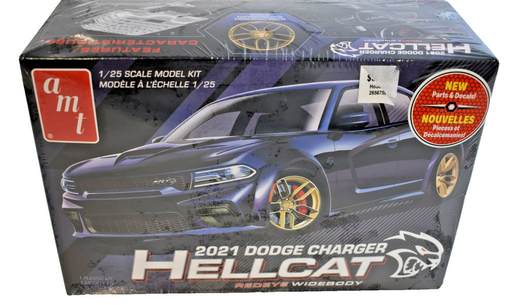 AMT 1/25 2021 Dodge Charger Hellcat Redeye Widebody Plastic Model Kit #1325