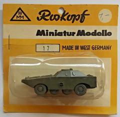Roskopf 80’s Era Soviet Russian BRDM 1 BTR-40A Minitanks Compatible Recon. APC