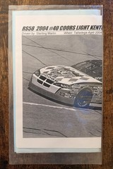 1/24 RACESCALE 2004 STERLING MARLIN #40 COORS LIGHT KENTUCKY DERBY DODGE DECAL