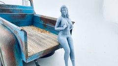 Bobbi Pin Up for Diorama 3D printed