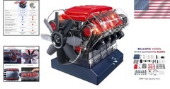 Mini V8 Engine Model Kit for Adults & Kids#