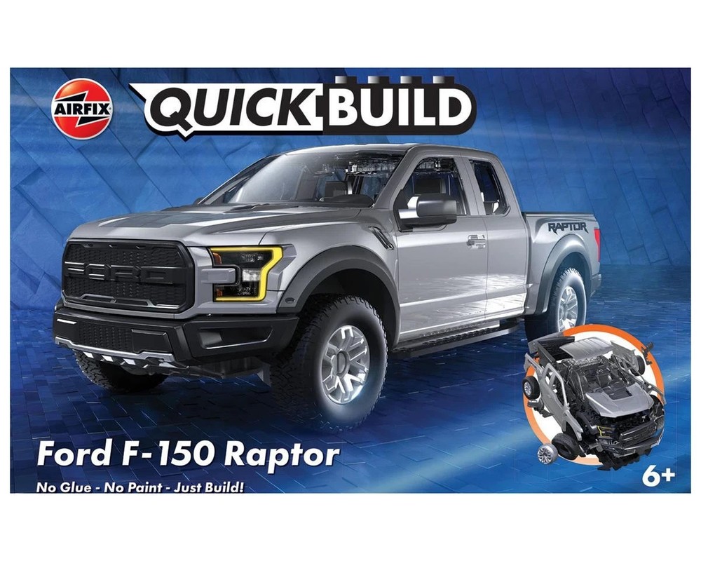 AIRFIX QUICKBUILD Ford F-150 Raptor – Grey [ARXJ6053]