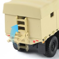 1/64 Military Tactical Truck Model – Armored Off-Road Vehicle Die-Cast Metal Kit