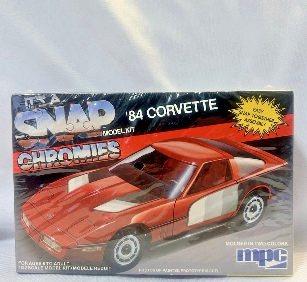 MPC Chevy ’84 Corvette “Chromies” model kit NEW in FACTORY SEALED BOX