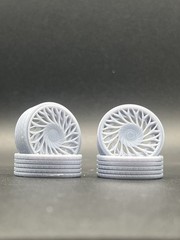 1/25 Scale Resin 26 Inch Model Car Wheel Set