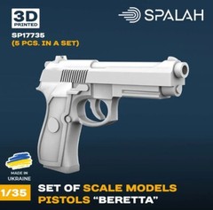 Beretta pistols 5 pcs Set of scale models 1/35 SPALAH 17735