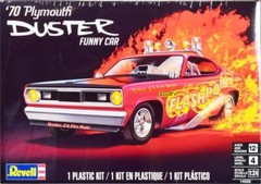 Level 4 Model Kit 1970 Plymouth Duster Funny Car 1/24 Scale Model by Revell