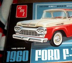 AMT 1960 FORD F-100 PICKUP TRUCK W/ TRAILER 1/25 MODEL KIT COLLECTIBLE NEW BOX