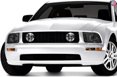 DNA MOTORING Smoke Lens Headlights Replacement Compatible with 05-09 Mustang,