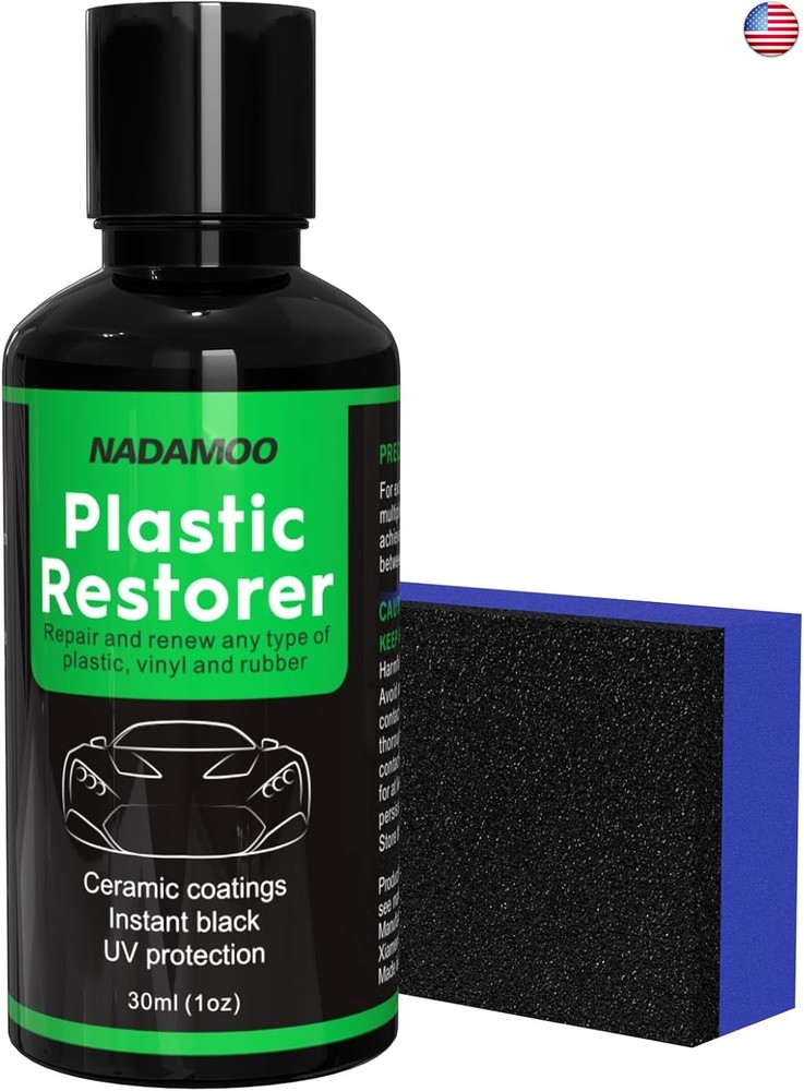 NADAMOO Plastic Restorer, Highly Concentrated Ceramic Coating for Cars, Back to