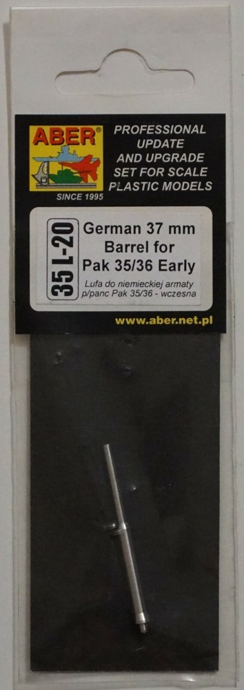 Aber 35 L-20 1/35 German 3.7cm PaK 35/36 Early metal barrel